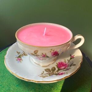 Teacup Candle. Soy Wax.